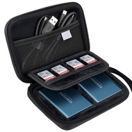 Samsung SSD case, Lacdo 2-in-1 hard drive case for Samsung T5T3 portable SSDs 250GB-2TB.