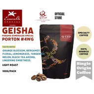 Q CUP COFFEE GEISHA Panama Esmeralda Special Geisha / Arabica coffee bean biji kopi 咖啡豆