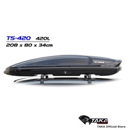 TAKA TS-420B Car Roof Box [ADVENTURE Series] [XL Size] [Glossy Black] Cargo ROOFBOX