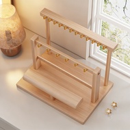 [48H Shipping] Multi-layer solid wood jewelry rack, natural wood style desktop earring and stud hang