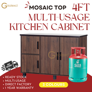 Gkolexci DIY - Multi-Usage Cabinet Gas Cabinet Mosaic Dapur Gas Kabinet Dapur Rak Masak Low Kitchen Cabinet Simpanan 厨房柜