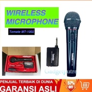 Microphone Wireless Tomate Mt-1002 - Mic Wireless Dan Kabel -