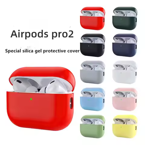 Cover for AirPods Pro 2 Wireless Bluetooth Earphone Silicone Cover Case Split Cover Ultra-Thin Skin 