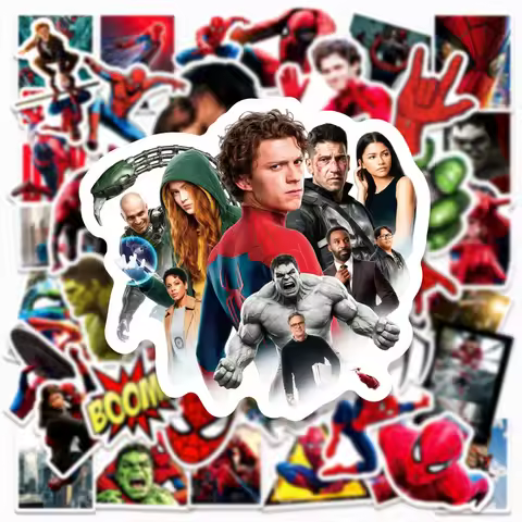 50PCS Hot Hero Movie Spider Man: Brand New Day Luggage, Water Cups, Mobile Phone Decorations, Sticke