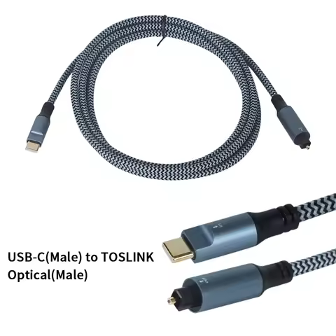 High Quality Optical Audio Cable USB C to TOSLINK Female Adapter USB A to TOSLINK Female Adapter for
