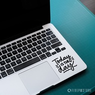 stiker motivasi positif - sticker motivasi untuk laptop apple macbook - hitam