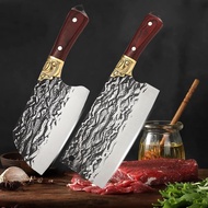 Cleaver Knife Sharp Blade Cut Meat Chop Bones Heavy Kitchen Knives Wooden Handle forge Blade Butcher