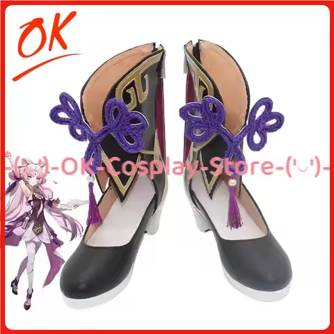 [Customized Size] Honkai Star Rail Fu Xuan Cosplay Shoes Game Fuxuan Roleplay Prop Halloween Carniva