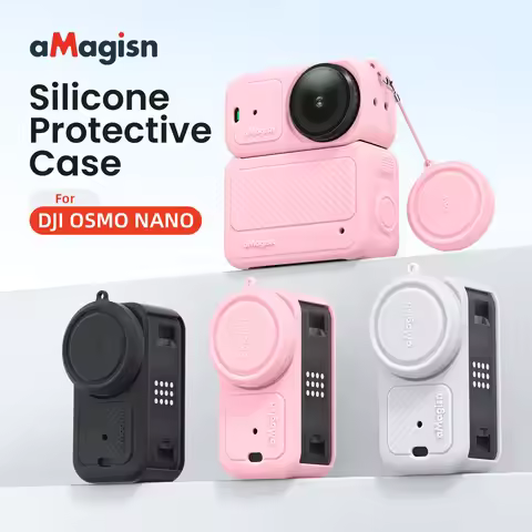 Silicone Protective Cover Case with Lanyard for DJI Osmo Nano Anti-scratch Camera Protection Shell f
