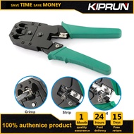KIPRUN Stripping Crimping Pliers Network Cable Clamp Pliers Network Crimping Tool Kit Cable Crimper Stripper