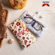 JAROV Glasses Box, PU Leather Storege  Glasses Bag,  Portable Cartoon Printed Eyewear Protector