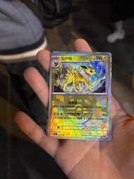 Pokémon Card雷伊布大師球鏡面閃。  太陽伊布 ex