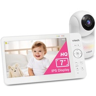 VTech 7" Baby Monitor with IPS Screen, Pan Tilt Zoom Camera, No WiFi Video Baby Monitor