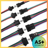 2-6 Pin LED Car & Motorcycle Connector Cable LED Socket Connector Cable