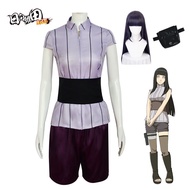 Naruto 4 Theatrical Version Hyuga Hinata Cosplay Suit with Wig