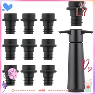 LY Wine Preserver, Plastic Reusable Wine Saver Pump, Durable with 10 Vacuum Stoppers Black Easy to Use Bottle Sealer Wine Bottles