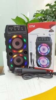 [PDR STORE] XTM2010 Speaker Bluetooth Mic Karaoke Speaker Karaoke XTM-2010 Wireless