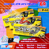 isi 60 stiker bus viral panjang | tunggal jaya kids panda jb5 takumi maudi winspector baby boss ratu