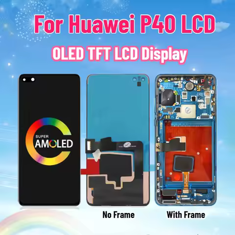 6.1" OLED TFT P40 Screen For Huawei P40 LCD Display ANA-N09 ANA-NX9 ANA-LX4 Touch Screen Replacement