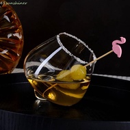 SUNSHINER Cognac Glasses Cup, Rotating European Style Irregular Whiskey Wine Glass, Personalized Tum