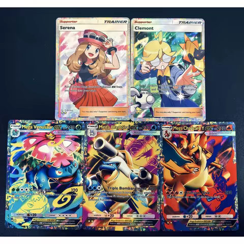 Diy English Pokemon Card Pocket Tcg Ptcgpocket Mega Blaziken Absol Ampharos Altaria Gyarados Greninj
