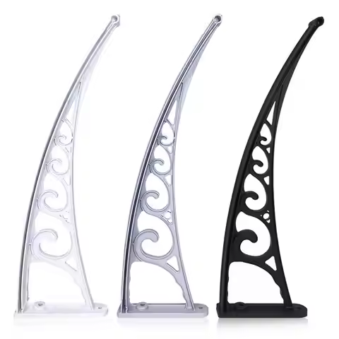 Sturdy Awning Canopy Bracket Curved Awning Holder Door Canopy Replacement Hollow Window Awning Brack