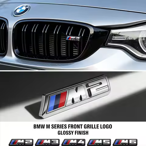ABS Car Styling M Logo Badge Front Grille Grill Emblem For BMW E83 G11 G07 G86 G80 E60 F39 F10 M2 M3