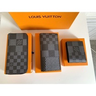 LV_ Bags Gucci_ Bag Casual men's clutch bag fashion men wallet zipper purse cellphone message bag 60440 SN17