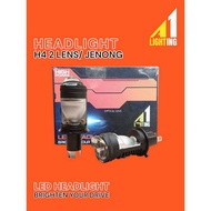 Car LED Headlight H4 2 Lens Jenong Super Bright High Power L35w H50w – A1 Lighting