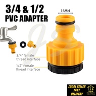 3/4X1/2 PVC Garden Bib Tap Adapter. PVC Adaptor Tap Connector 3/4" With 1/2" Thread Reducer