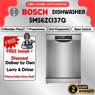 【Free Basic Install】Bosch Series 6 | Mesin Basuh Pinggan | 60 cm | SMS6ZCI37Q |SilencePlus | AquaSto