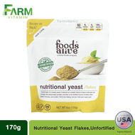Food Alive Non-Fortified NUTRITIONAL YEAST FLAKES 6 oz (170 g)