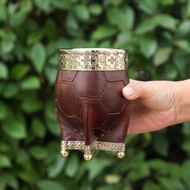 Argentina Brand Calabash mate gourd/yerba mate gourd #165/Gourd Cup Alpaca Cup Mouth Cowhide Outer B