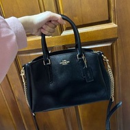 蔻馳 Coach 黛妃包 手提包 鏈條包 鏈帶包 斜背包 側背包 精品包 品牌包 黑色包包 多用包 包包