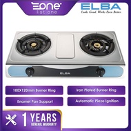 Elba 2 Burner Gas Stove EGS-F7112(SS) Stainless Steel Kitchen Stove | Gas Stove | Dapur Gas | Stainl