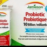 包郵 2樽 Jamieson  純天然益生菌 100億 腸道和消化系統免疫力 (130 粒 X 2 樽)