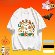 100-5XL COD (Bangkok Delivery) MAO Shop Halloween Style Half Sleeve T-Shirt For Women Let's play wei