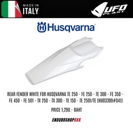 UFO REAR FENDER WHITE FOR HUSQVARNA TE250-FE 250-TE300-FE350-FE450-FE501-TX250-TX300-TE150-TE250I/TE