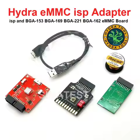 2025 Hydra Tool eMMC ISP Adapters Tool with eMMC and ISP pinouts USB 3.0 Support for Hydra dongle