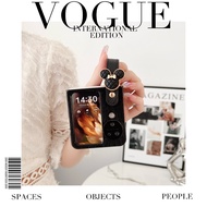 Couple Bumper Casing for OPPO Find N3 Flip Art Design N3Flip Wristband Phone Case