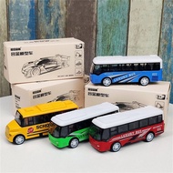 DELMER Alloy Bus Model, Vehicle Model Bus Shape Pull Back Car, Birthday Gift Ornaments Simulation Ca