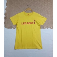 U Nicole UT cotton T-Shirt Yellow Beautiful Screen Print 36/25" Size s Can Be Clear