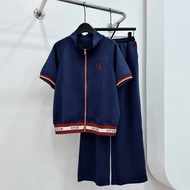 ISTYLE BIGSIZE umi zip-up elastic pants Set (21246)