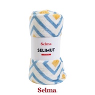 Selma 140X200 Cm Aurora Blanket - Blue/Yellow Blanket Motif Body Warming Cloth Bed Accessories Bedro