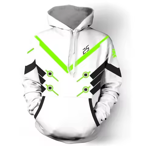 ♥2026 New Halloween Costume Cosplay Overwatches Hooded Sweatshirts Genji DV.a Reaper Hanzo Hoodies C