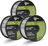 haxiaoer .035'' Flux Core Welding Wire, E71T-GS Gasless MIG Welding Wire 2 Pounds 3 Pack for All Pos