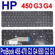 HP ProBook 450 455 470 G3 G4 650 G2 G3 655 G2 450G3 450G4 Keyboard