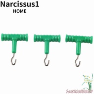 NARCISSUS 10 Pcs Fishing Baiting Rig Tool, ABS T Shape Handle Hook Fishing Baiting Rig Tool, Durable