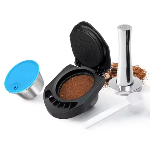 Refillable Adapter for Genio S Plus Dolce Gusto Coffee Capsule Nescafe Reusable Capsule Transfer Com