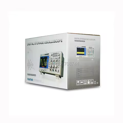Hantek DSO5202P DSO5102P DSO5072P Digital Oscilloscope 200MHz Bandwidth 2 Channels PC USB LCD Portab